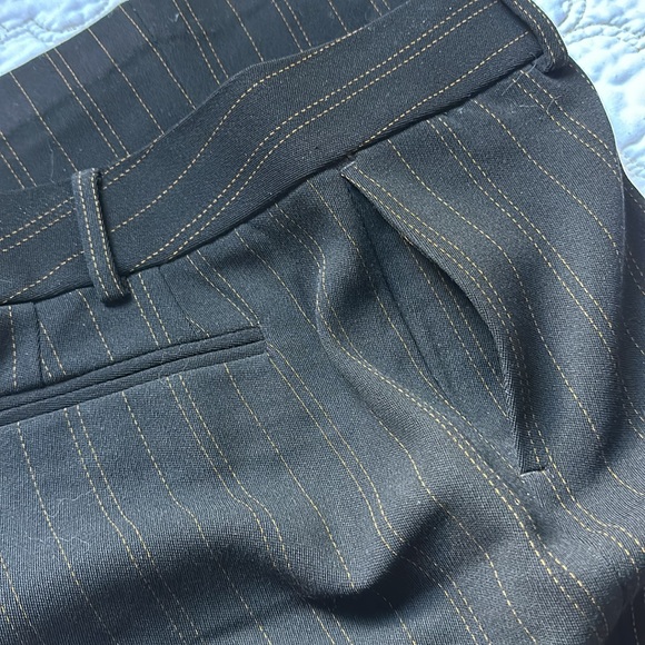 J Crew Black Wool Pinstripe Women’s Trousers - Picture 4 of 5